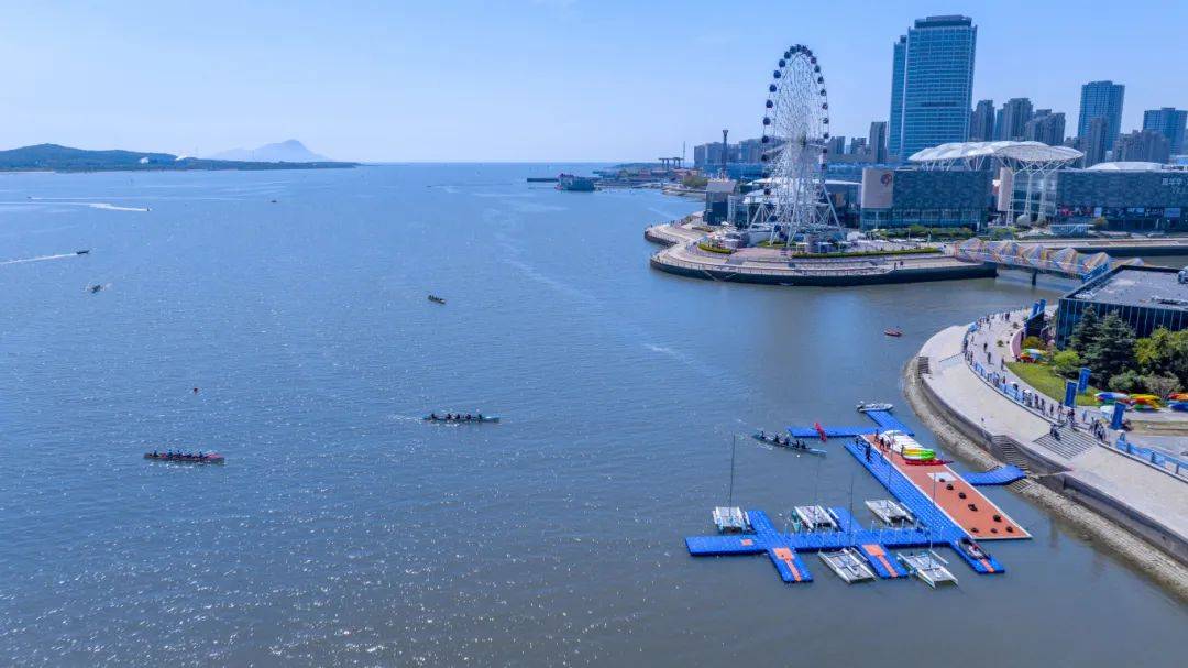 速度与激情！2024青岛市首届海岸赛艇竞速赛在西海岸开赛_组别_混合_比赛