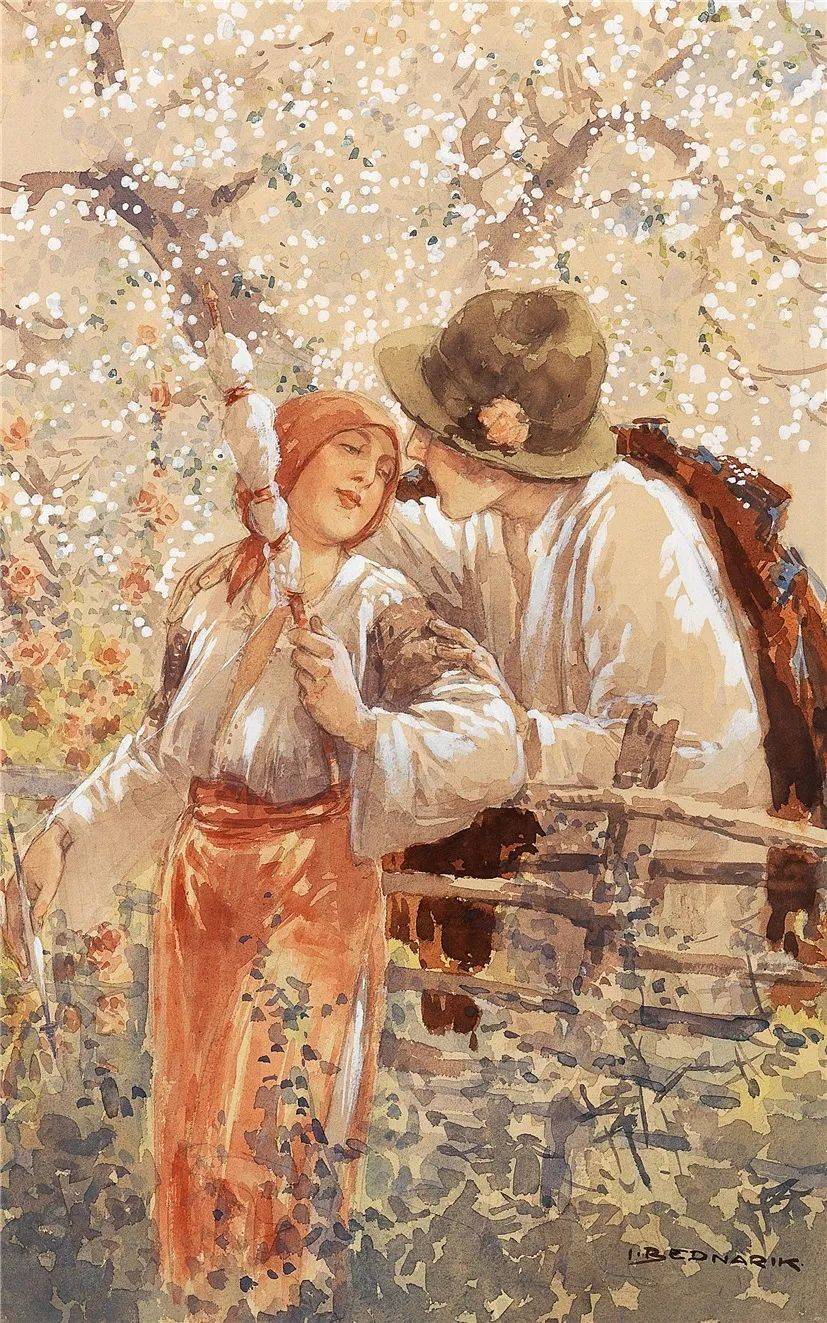 水彩画 | 罗马尼亚艺术家ignat bednarik作品欣赏!