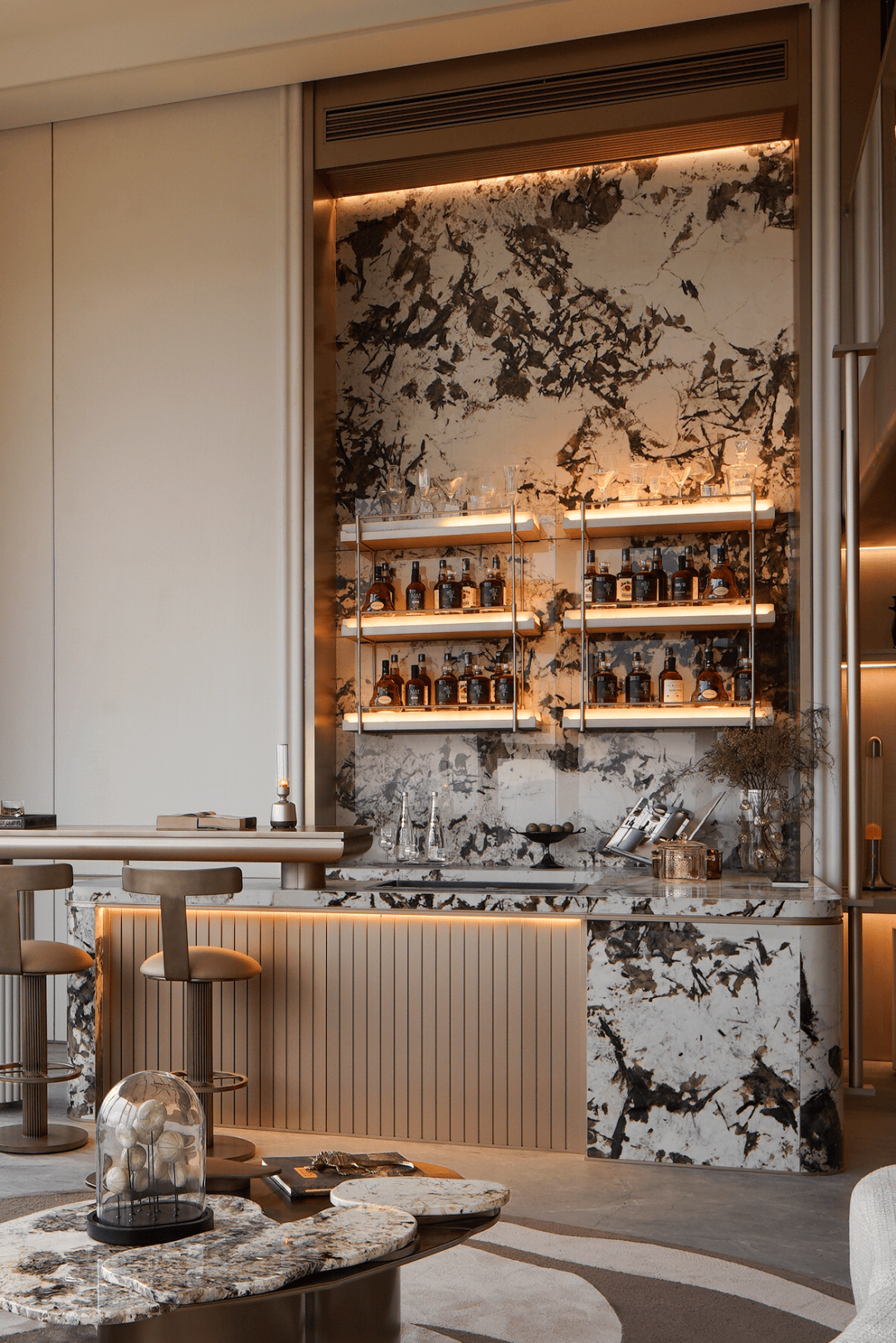 大理石案例 | 建发长沙 · 养云公寓样板间_生活_湘江_诗意