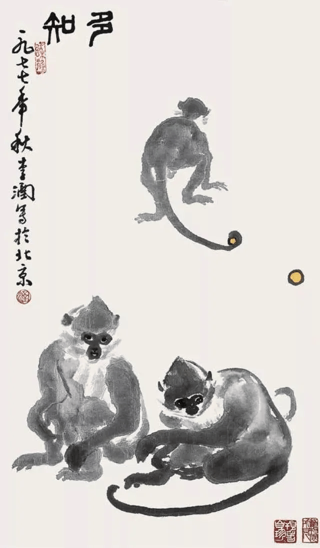 中国画猴王兴华图片