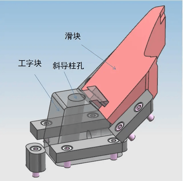 模具十四个滑块结构图片