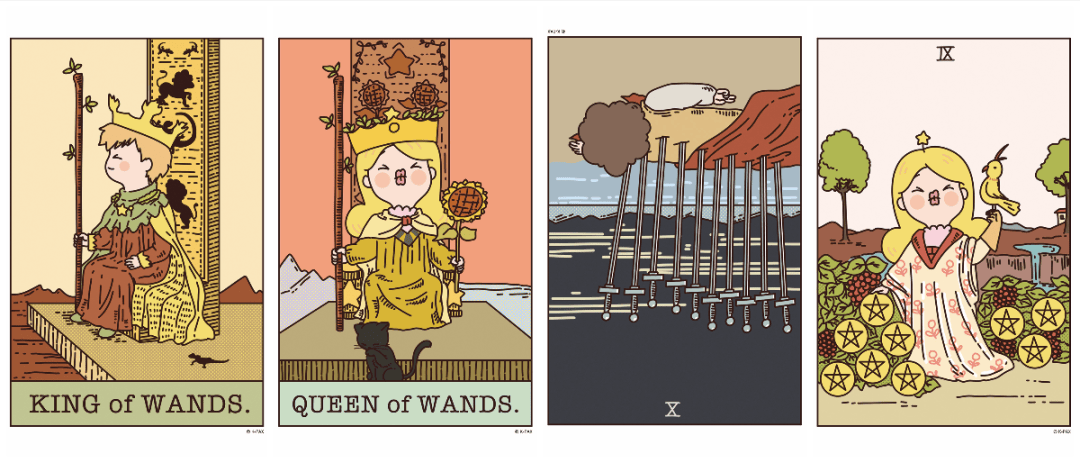 射手座▼正位权杖国王、正位权杖皇后逆位宝剑十、正位星币九事业：最近