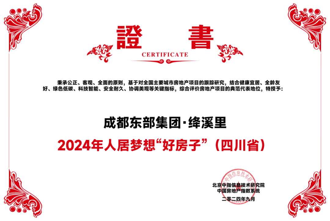 绛溪里荣膺2024人居梦想“好房子”,未来公园社区典范!_项目_新区_城市