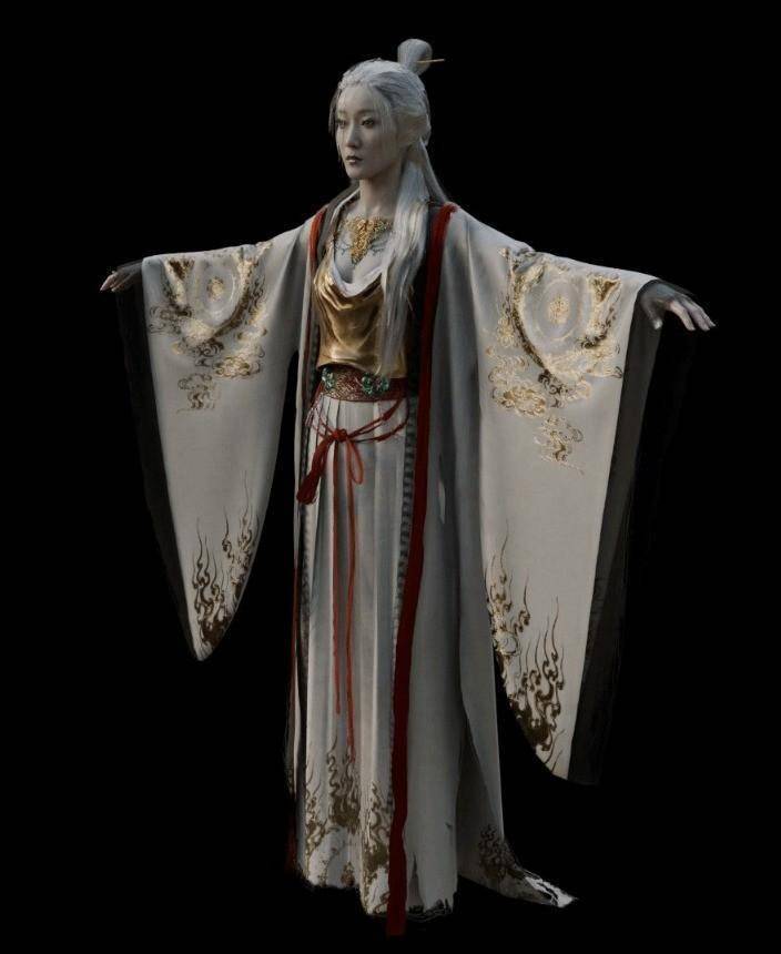 《黑神话》铁扇公主3d模型欣赏 气质高雅美丽动人