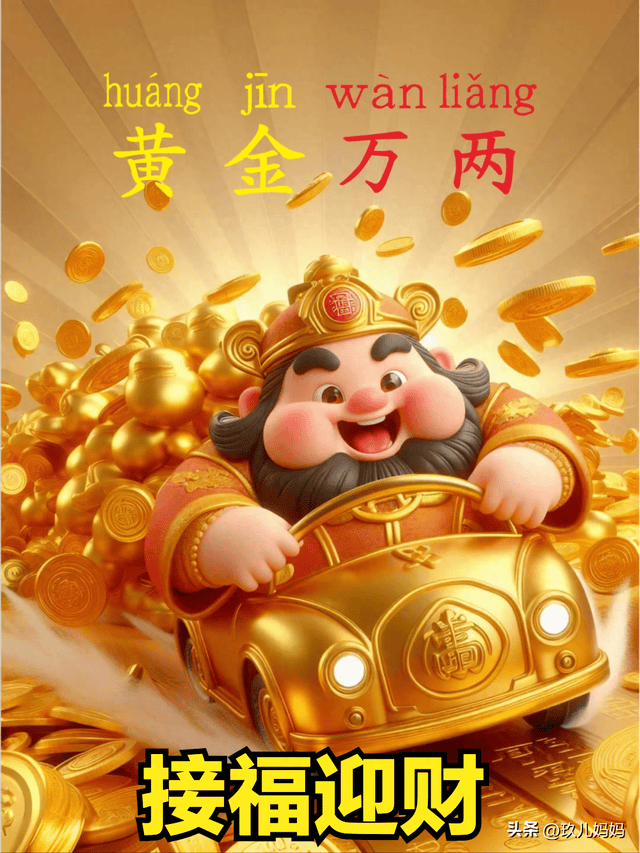 喇叭一响,黄金万两!财运来来!钱从四面八方来