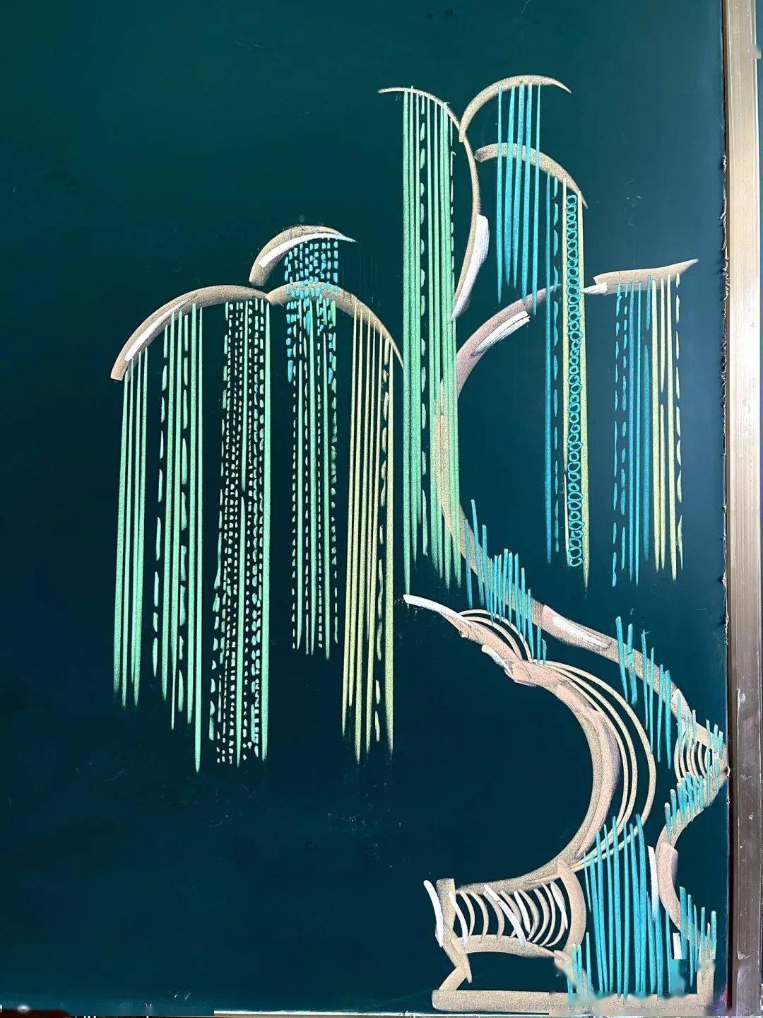 黑板报素材:各种树