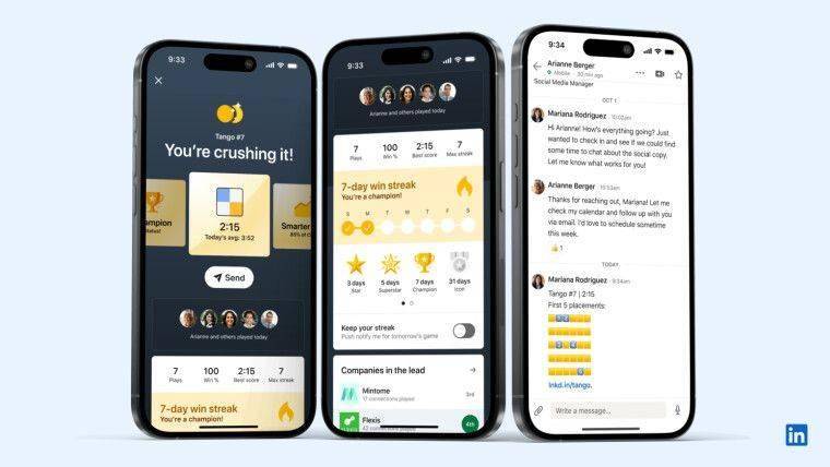 微软领英 LinkedIn 上线第四款益智游戏：简单规则，无限乐趣