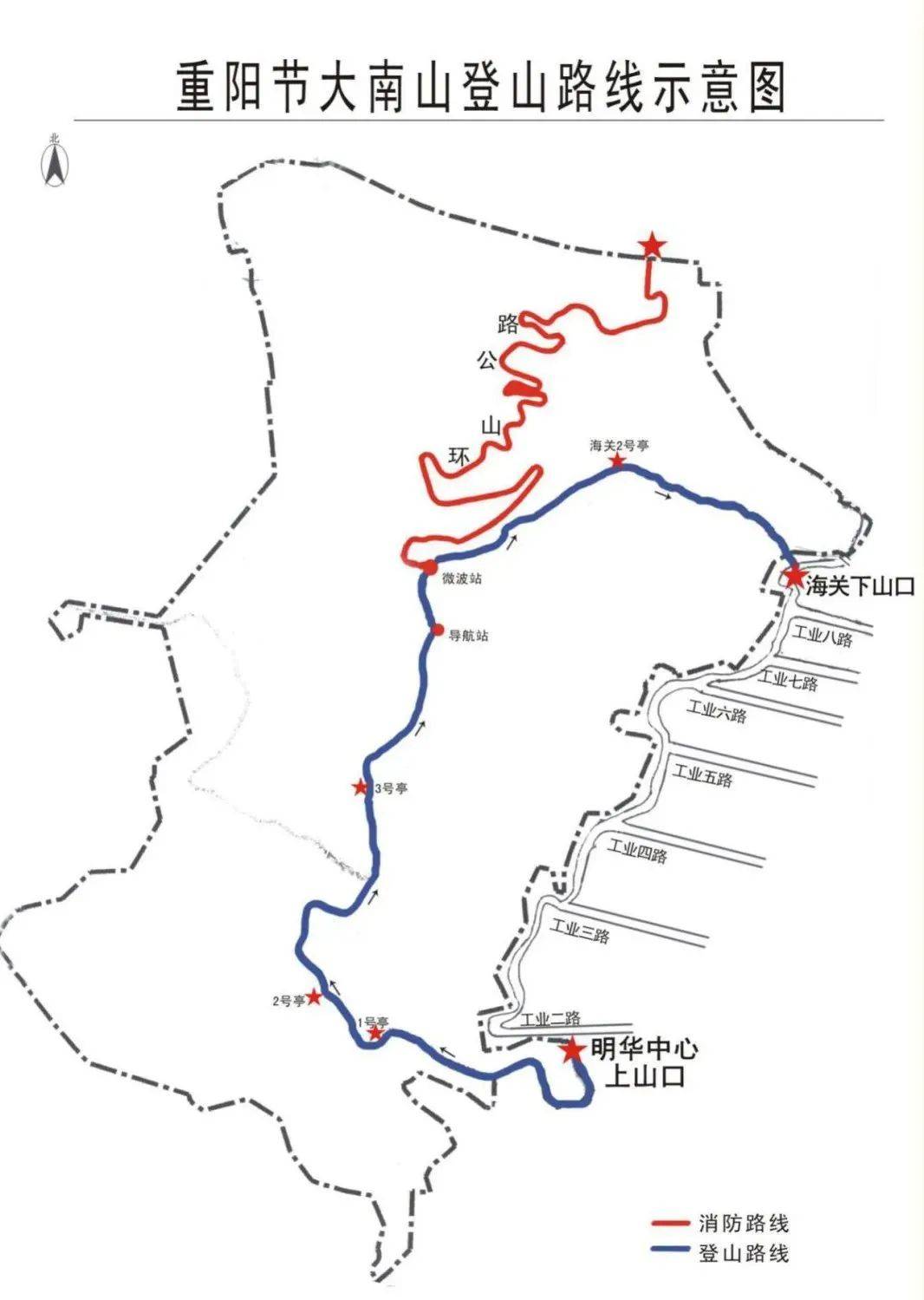 大南山登山路线来了!_南山区_上山_森林