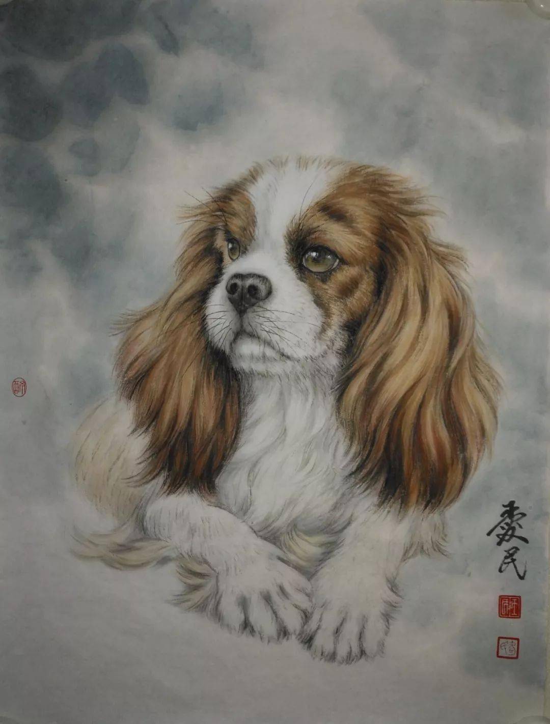 王爱民工笔动物欣赏,太逼真了!_视频_山水画_国画