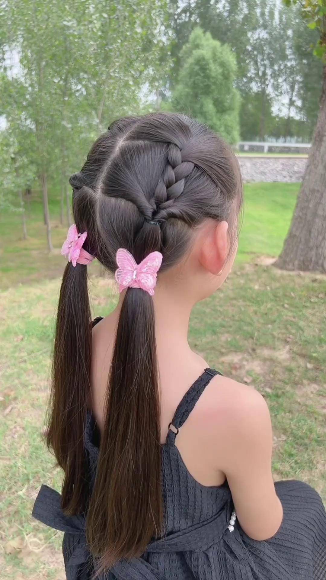 上学发型就要这样编简单又好看儿童编发 编发教程上学发型 生女儿就是