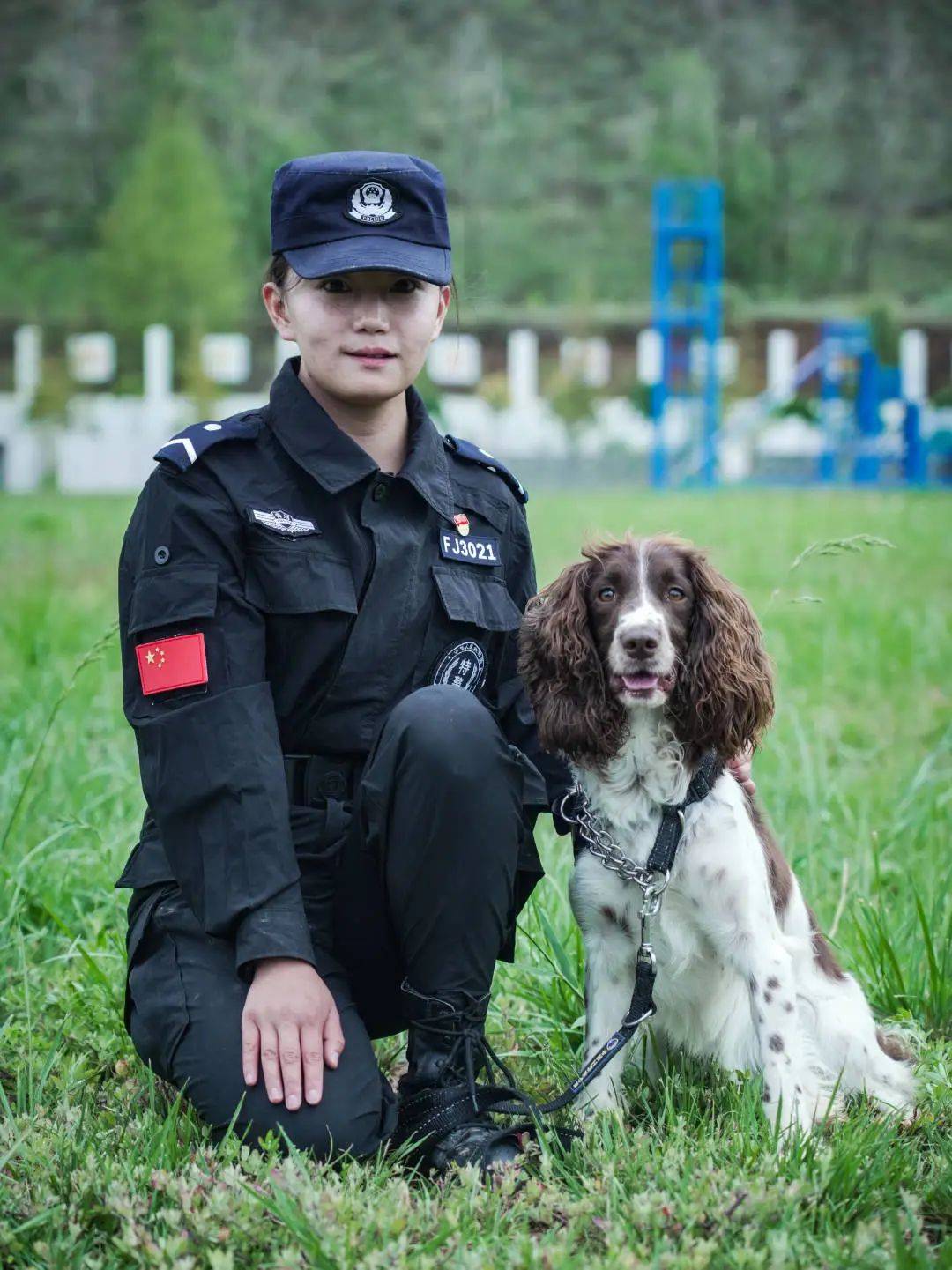 警花与警犬警犬大赛图片