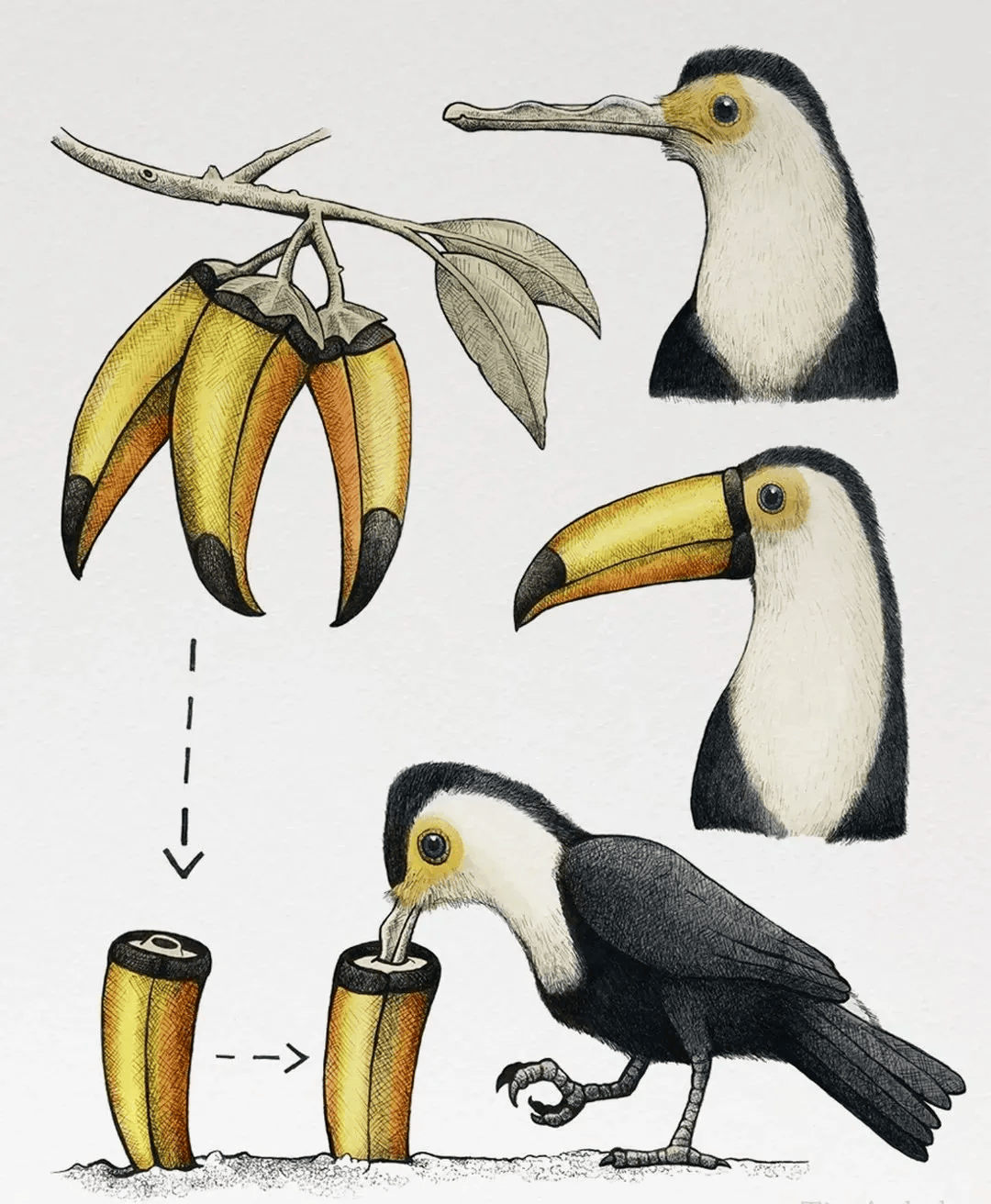 一组插画揭露动物进化奥秘,达尔文:很合理,我差点都信了