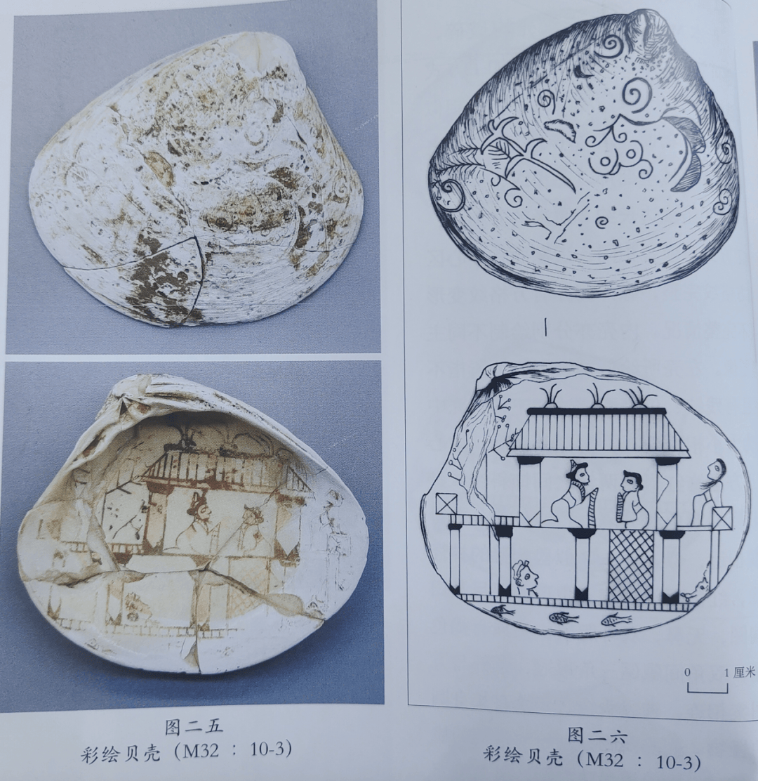 看看临淄出土的贝壳画吧(距今两千多年哦