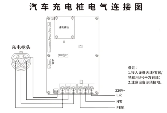 比亚迪充电桩接线图图片