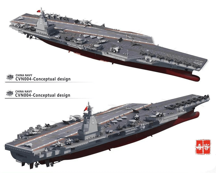 中国核动力航母设计图片