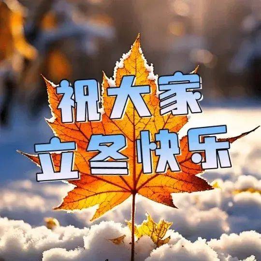 今日立冬祝福美图:人间忽晚,山河秋逝,和秋天说再见!