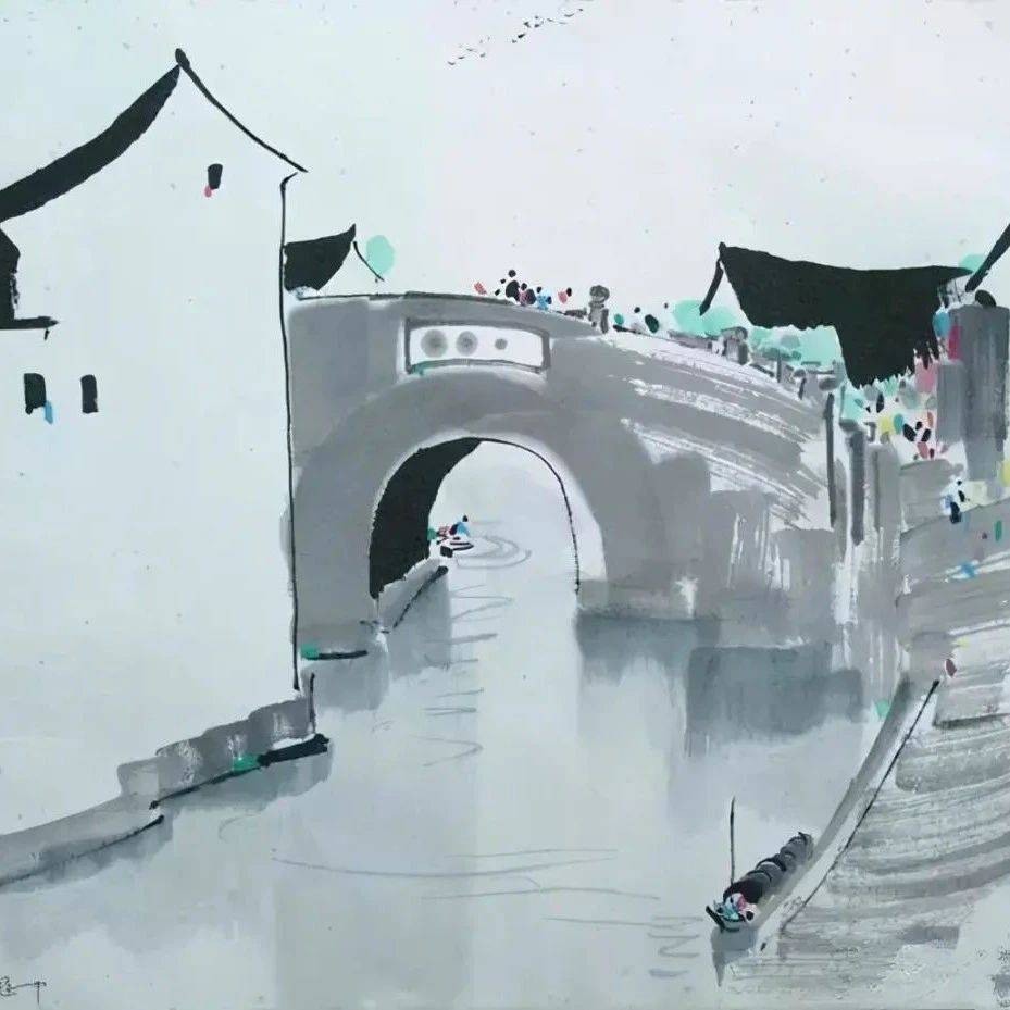 中西融合的吴冠中，自然成就经典_艺术_中国_绘画