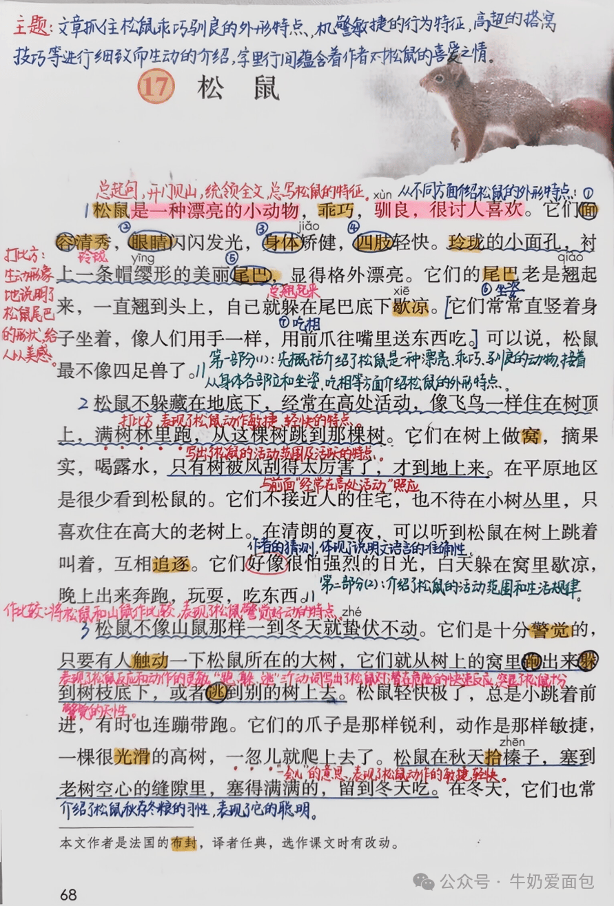 五年级语文上册，第五单元课堂笔记及知识点总结，收藏复习！_园地_海力布_牛郎织女