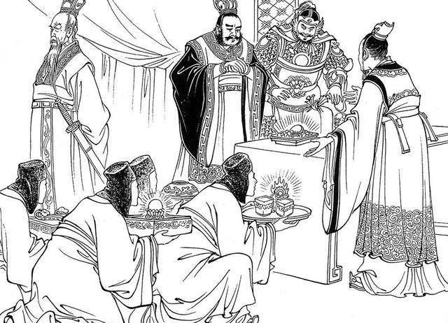 "约法三章",项羽设宴,怀旧小人书连环画《鸿门宴》_张良_范增_樊哙和