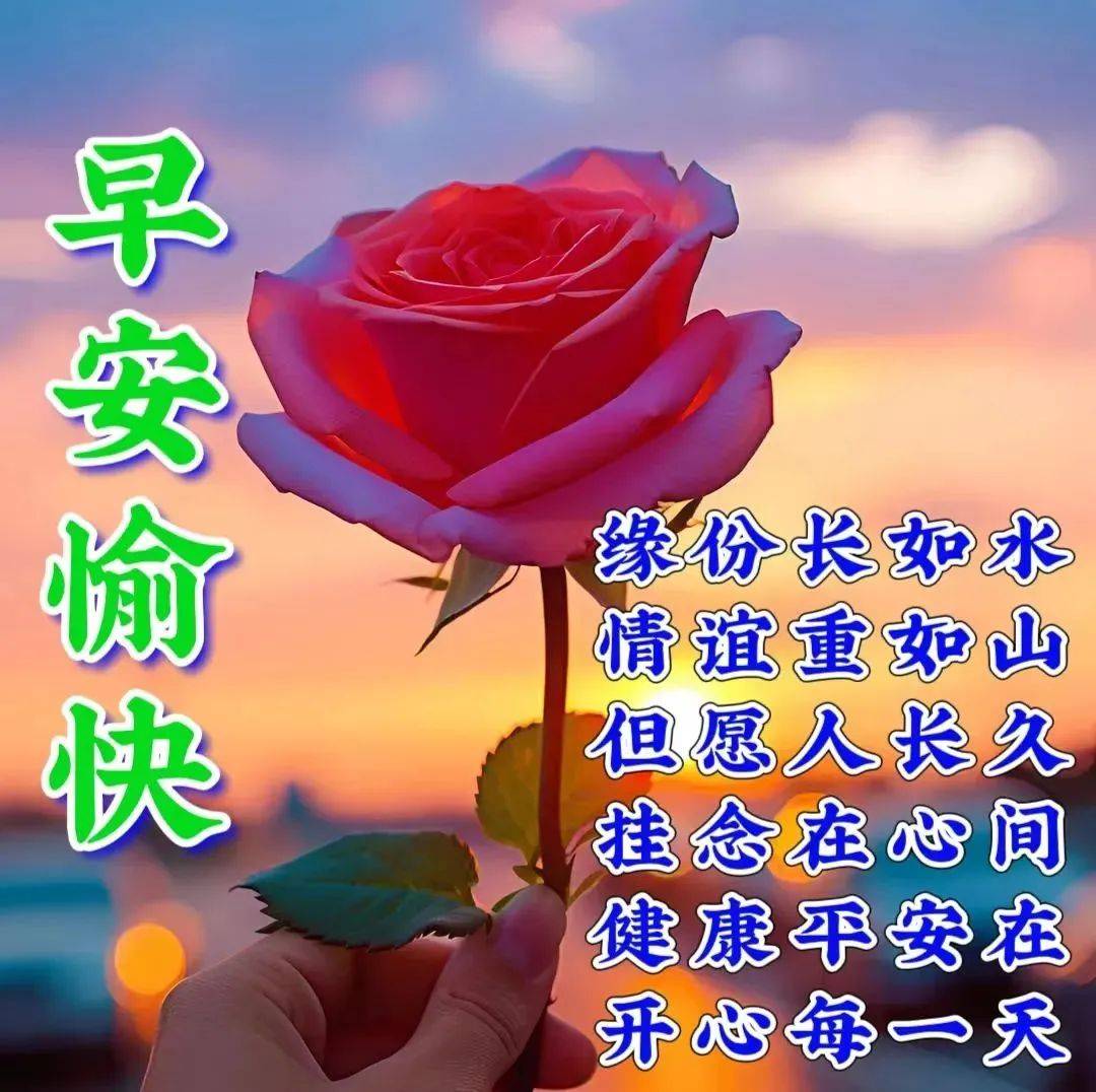 最新版本今天早上好精选图片问候最暖,祝福最深