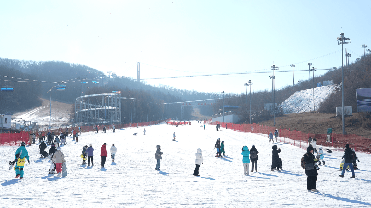 长春南湖公园滑雪圈图片