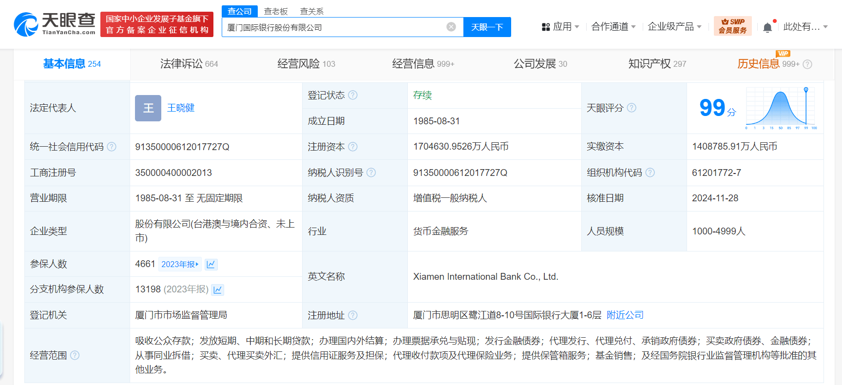 厦门国际银行电话图片