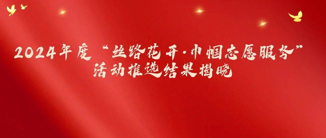 2024年度“丝路花开·巾帼志愿服务”活动推选结果揭晓