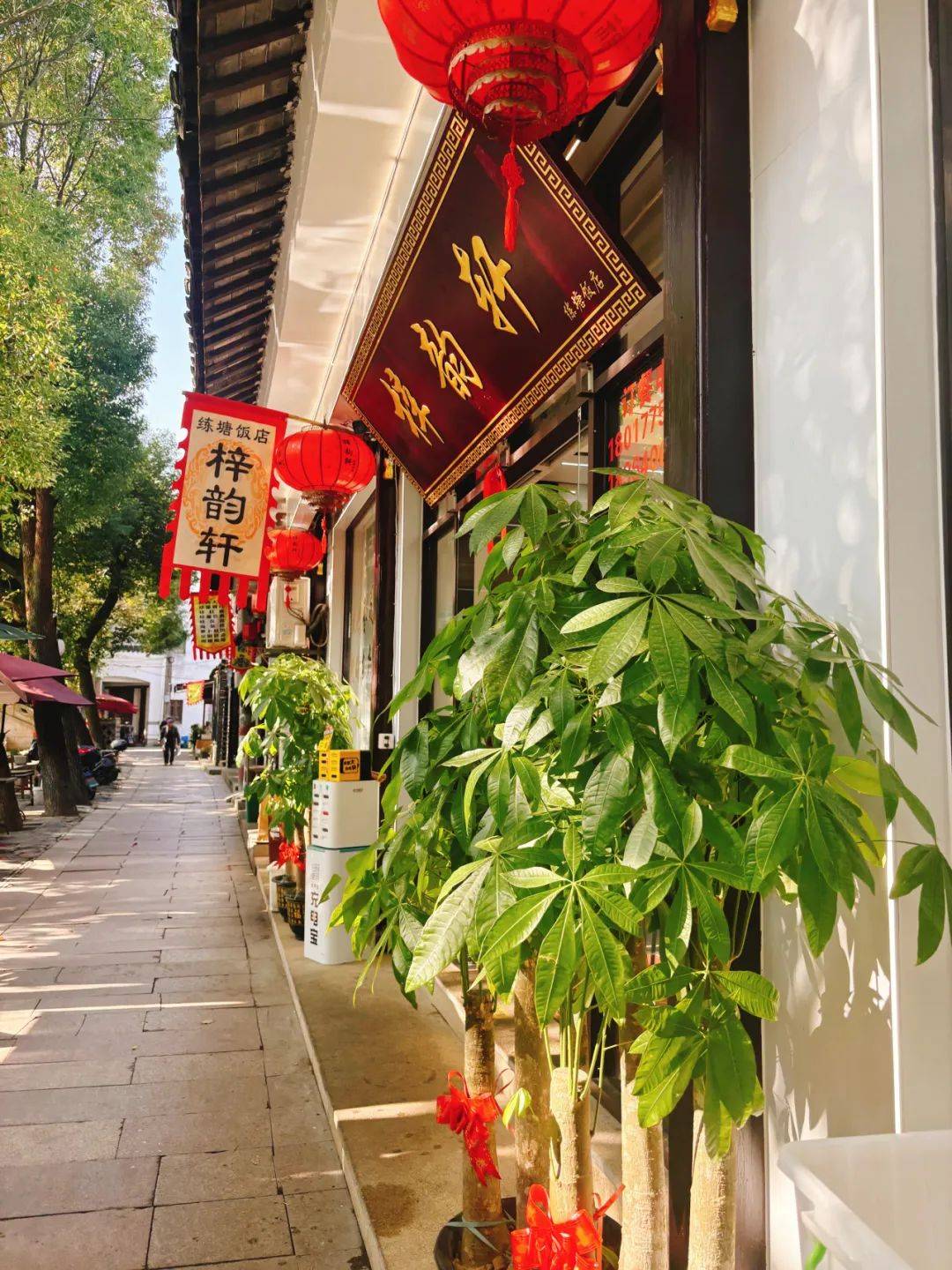 练塘古镇上的饭店图片