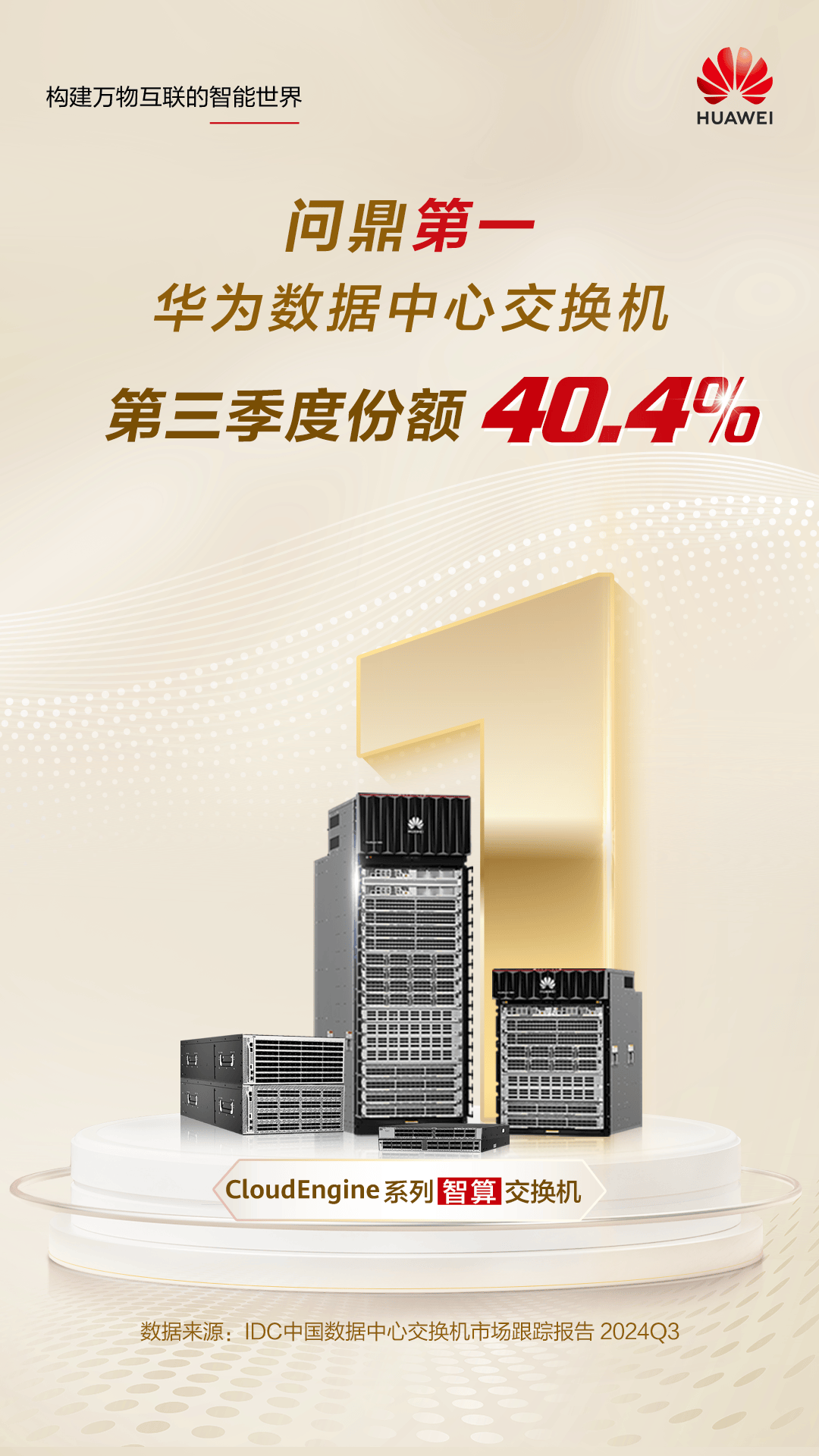 问鼎第一!华为数据中心交换机第三季度份额继续领跑中国市场_ 问鼎第一!华为数据中心交换机第三季度份额继续领跑中国市场_