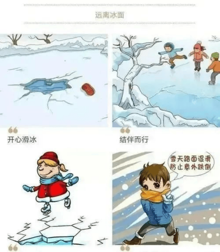 防滑冰溺水案例图片