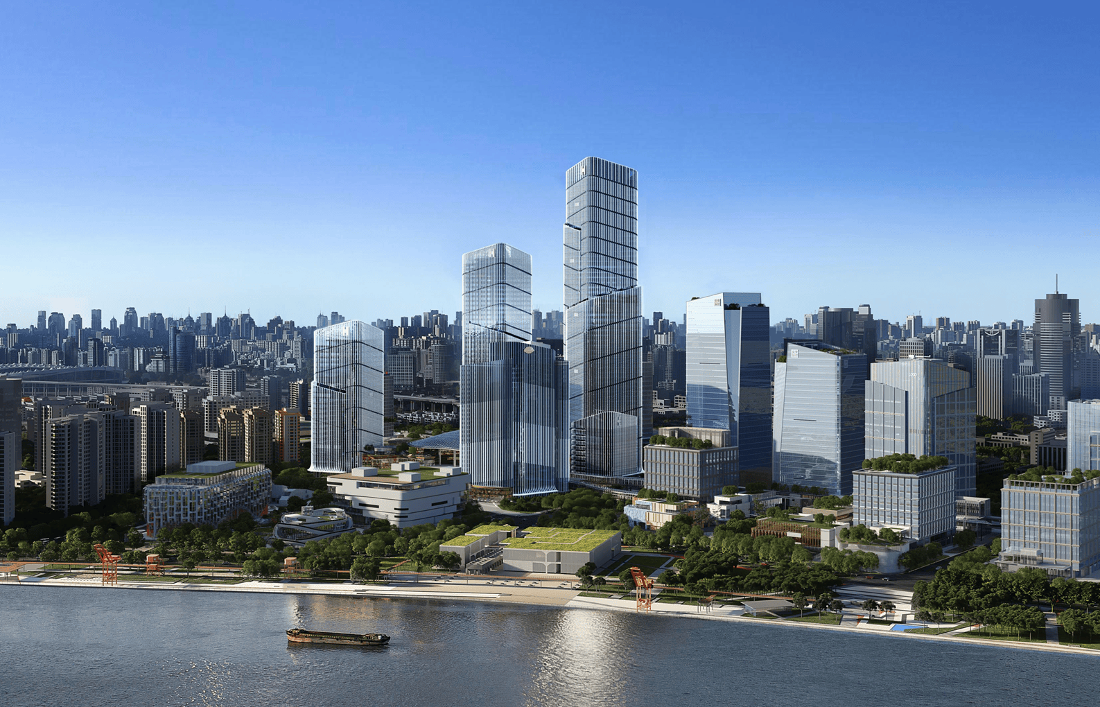 徐汇滨江最高楼完成"正负零",进入地上主体结构施工阶段