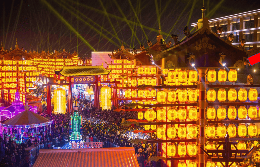 衡水湖灯会图片