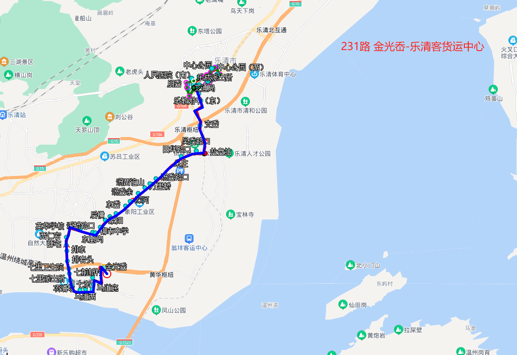 231路支线公交车路线图图片