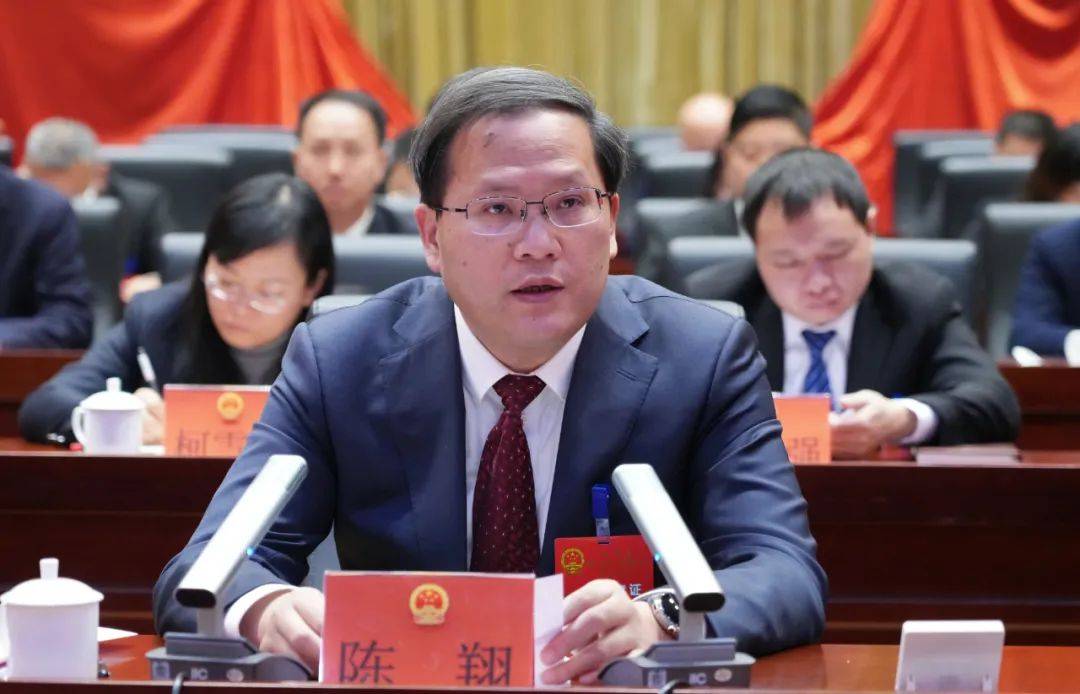 县委书记,小蓝经开区党工委书记陈翔在闭幕大会上讲话,代表县委向大会