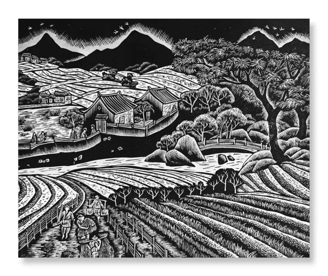 黑白木刻!每一刀都很炫!