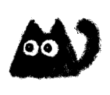 小表情 | 小黑猫煤球表情包