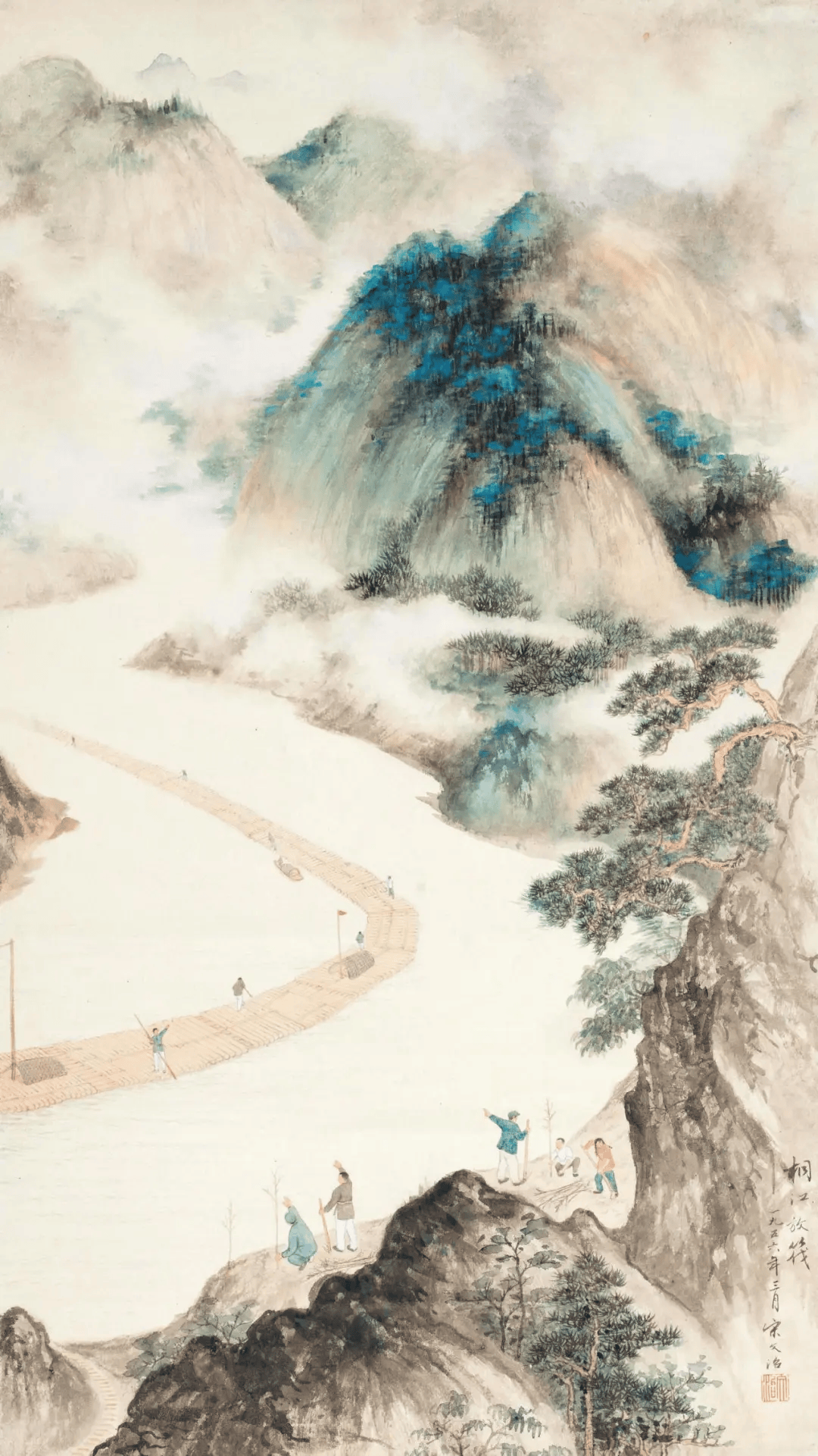 宋文治作品精选，绘尽时代春色！_cm_纸本_画面
