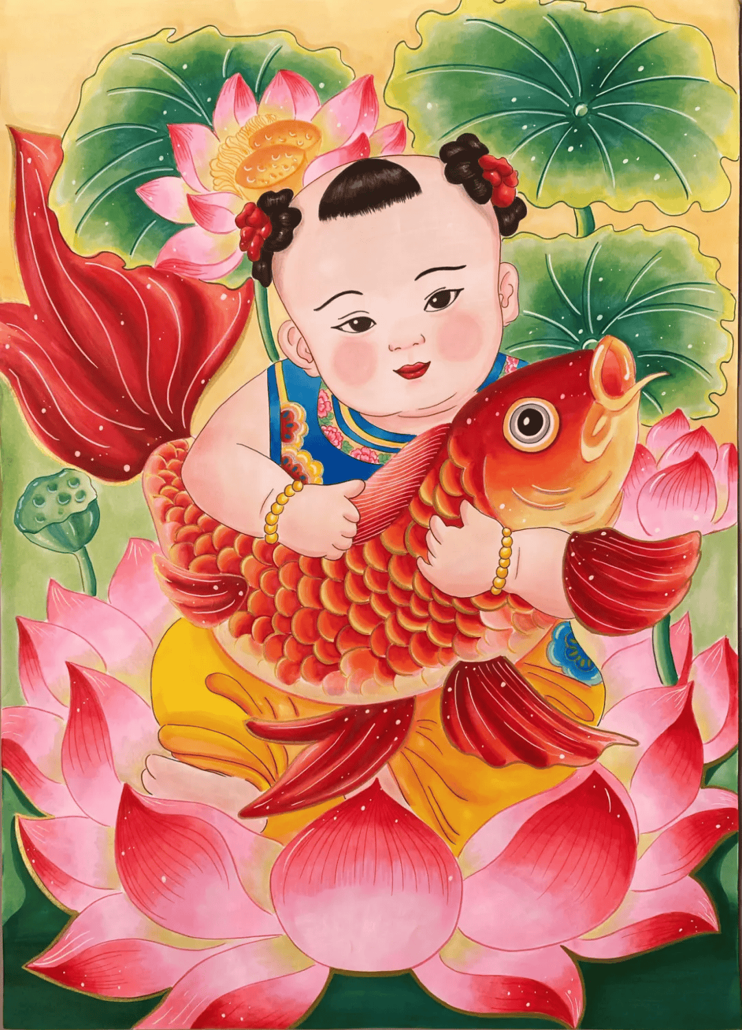 我们的节日·春节丨乙巳"莲年有余"河东区学生主题年画作品展