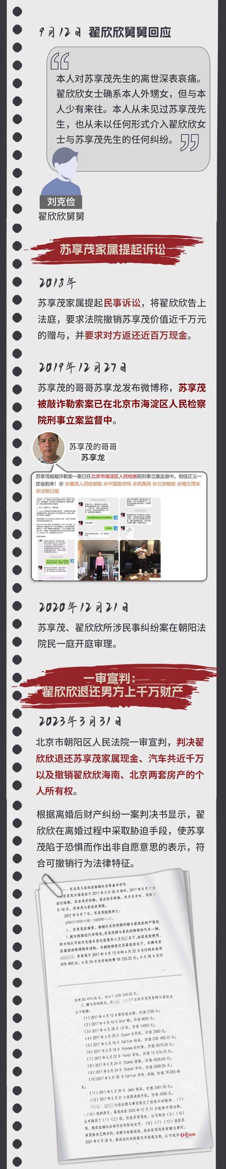 “索要千万逼死前夫”，翟欣欣案一审择期宣判，苏享茂家属：她认罪认罚