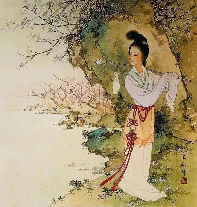 王叔晖笔下的红楼人物,美而不媚_画面_画作_史湘云