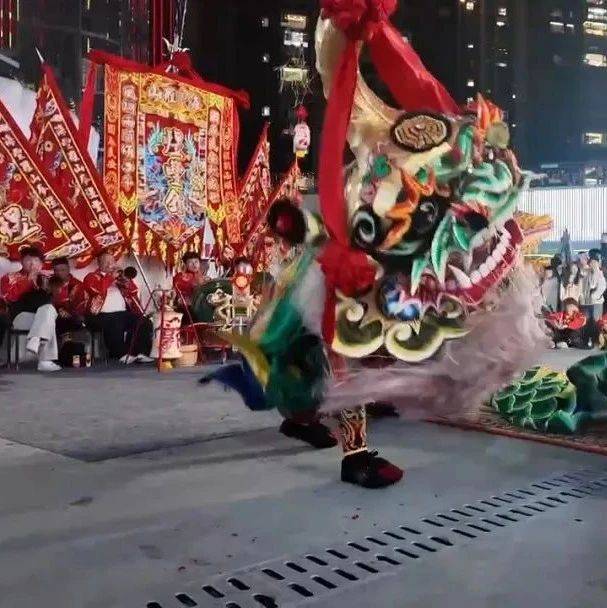 海丰:非遗舞狮表演精彩纷呈 丰富群众春节文化生活_罗山_麒麟_市民广场