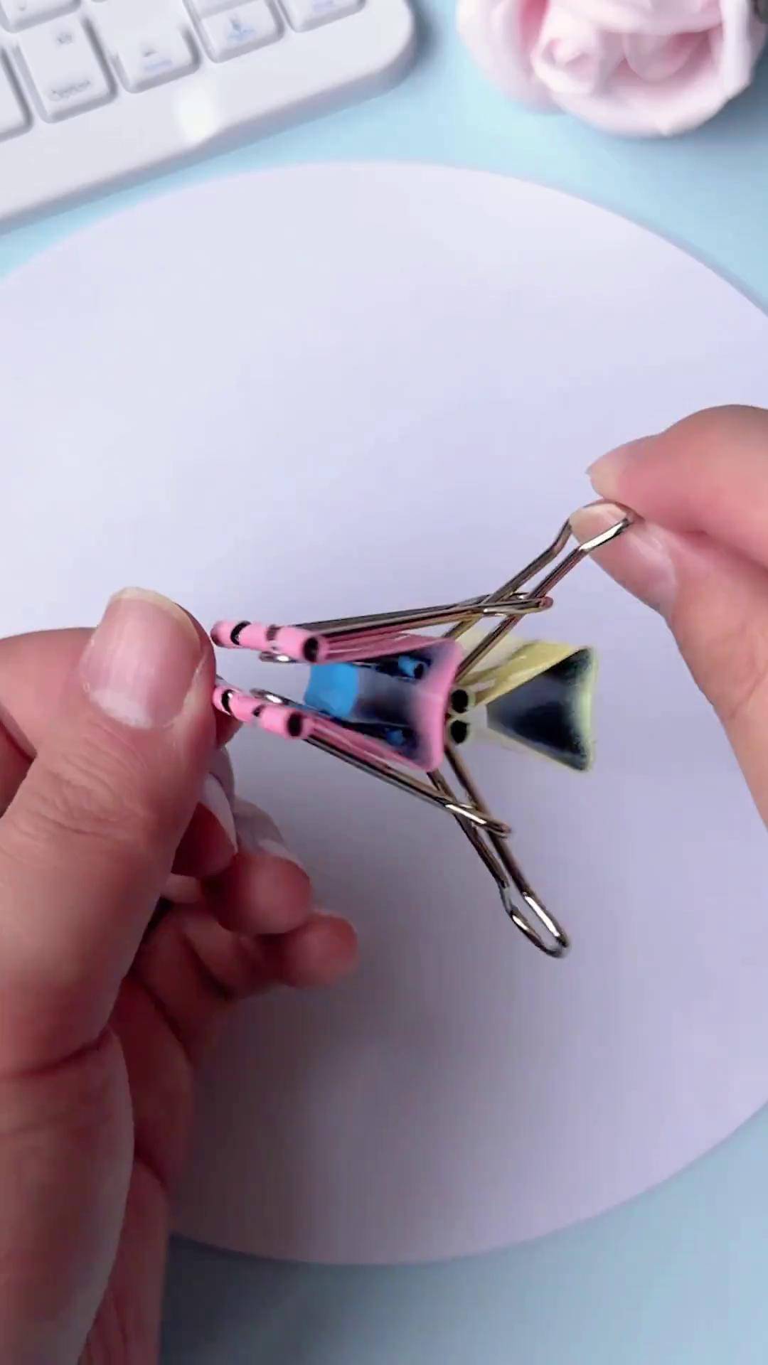 燕尾夹的神奇用途!快去试试吧!手工 解压