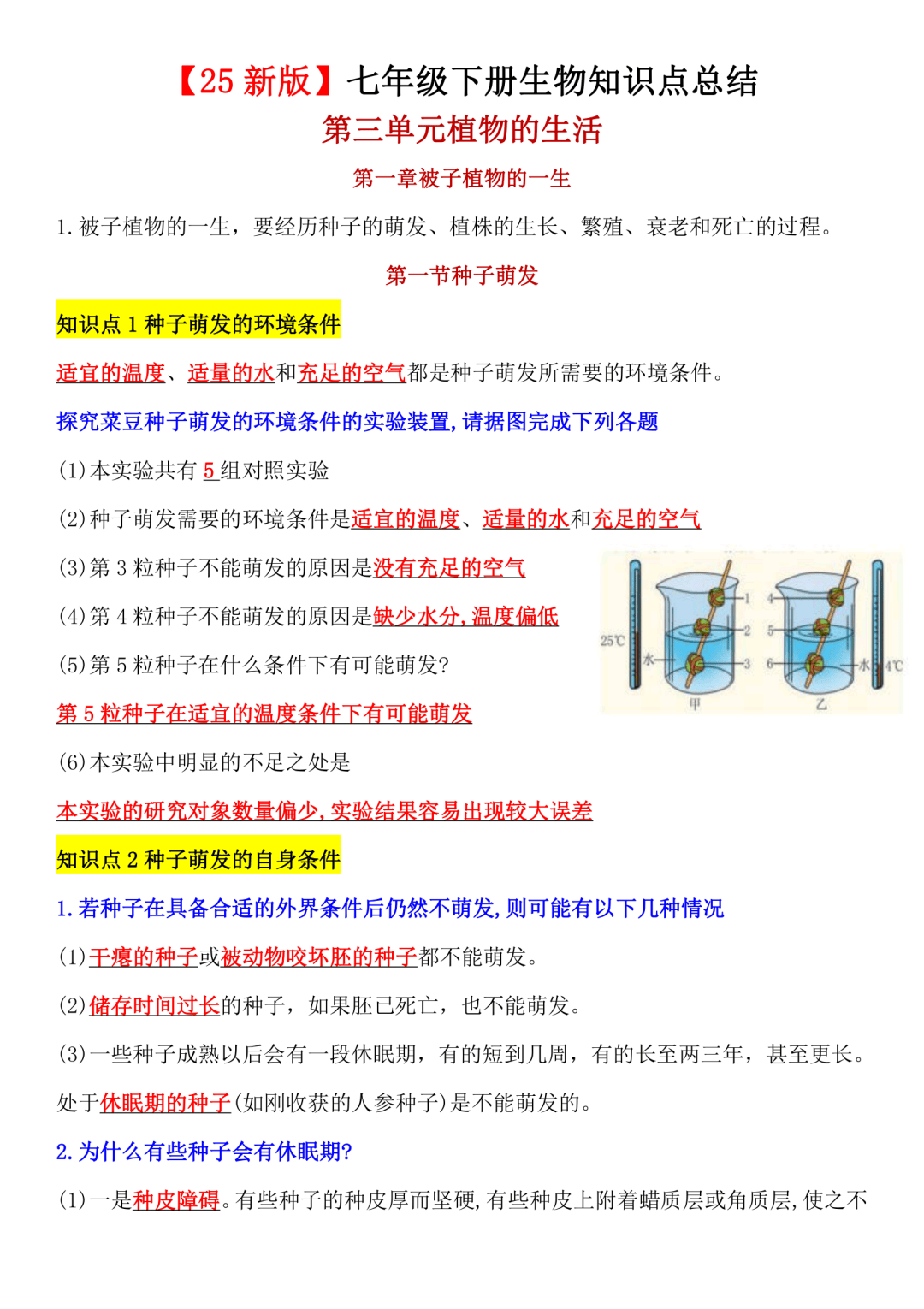 高二生物易错点!调节机制+实验设计,汇总的简单介绍 高二生物易错点!调节机制+实验设计,汇总的简单介绍