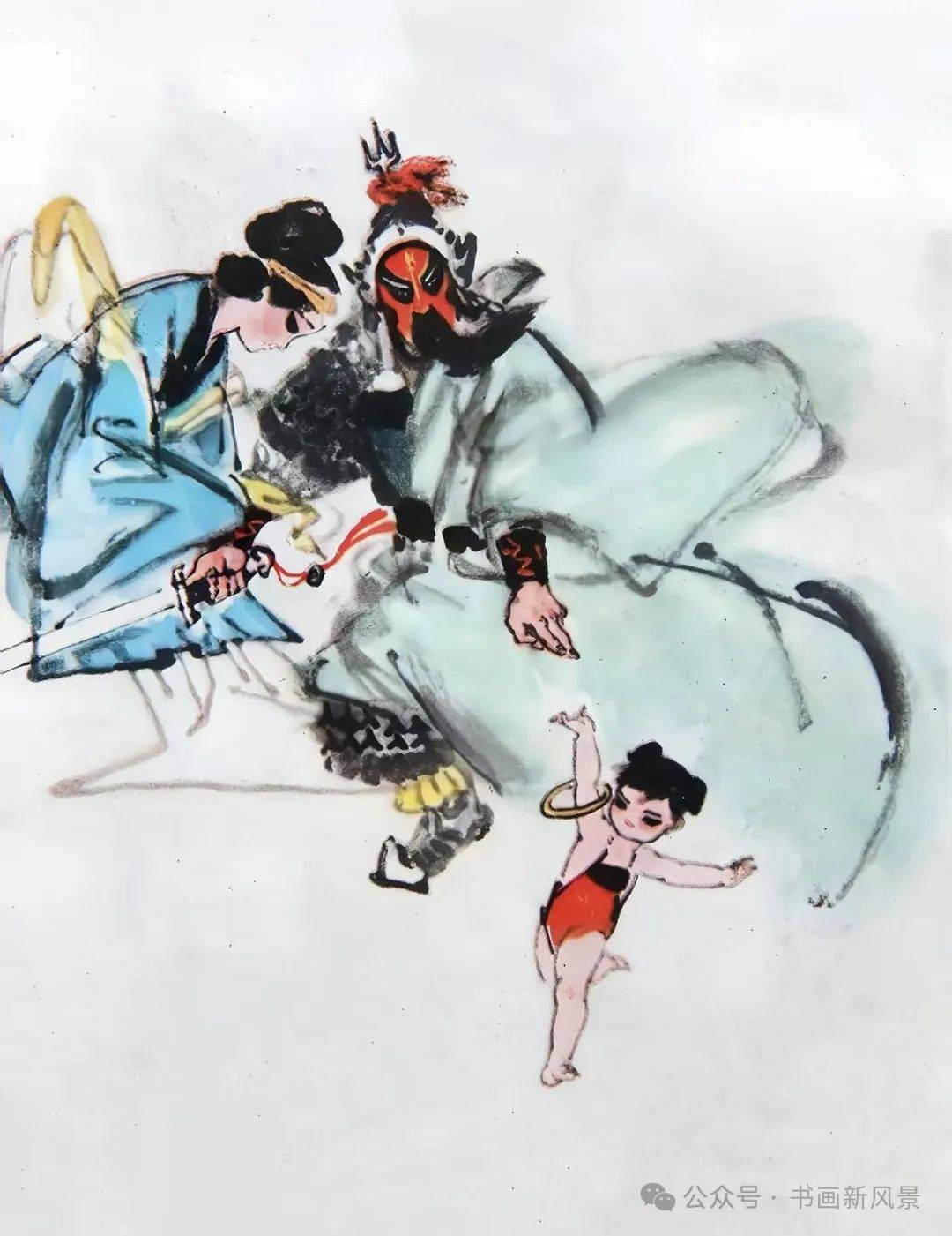 这版水墨哪吒，极为少见！_搜狐网