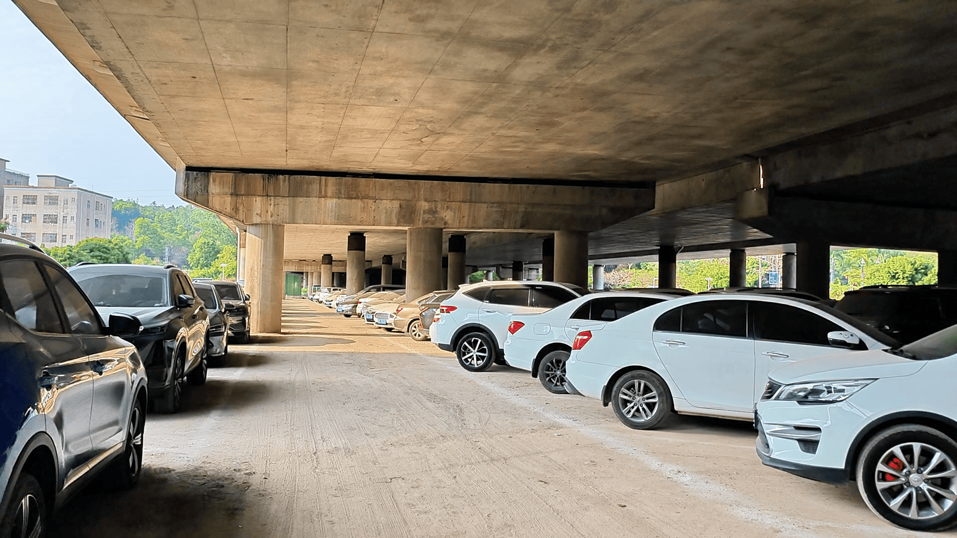 桥下空间"变废为宝"!龙田街道新增400停车位办好民生实事