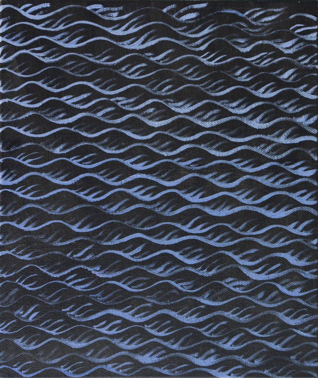 水墨作品上图源于张木《绘画语言》系列4 《白色笔触基地底上枯线》