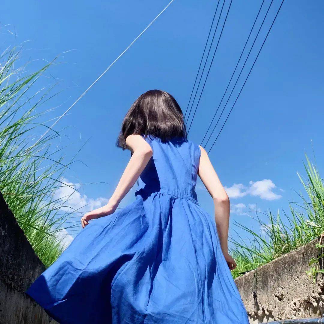 头像|蓝色治愈系女头