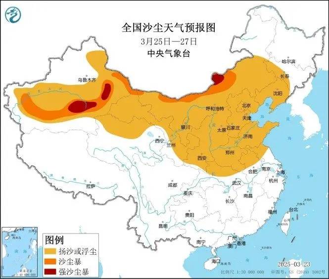 25日至29日寒潮大举来袭，我国大部地区降温剧烈