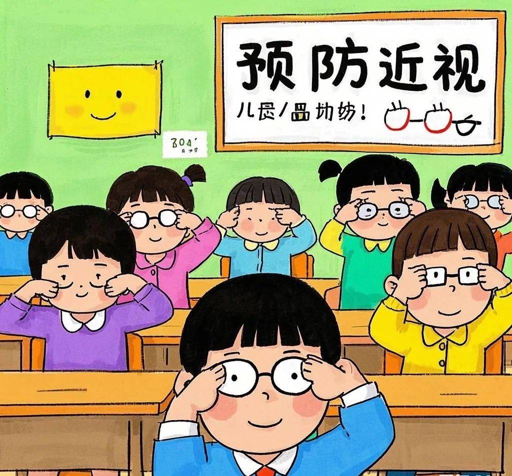 卫生保健守护睛彩世界点亮光明未来上马街道东张幼儿园近视防控知识