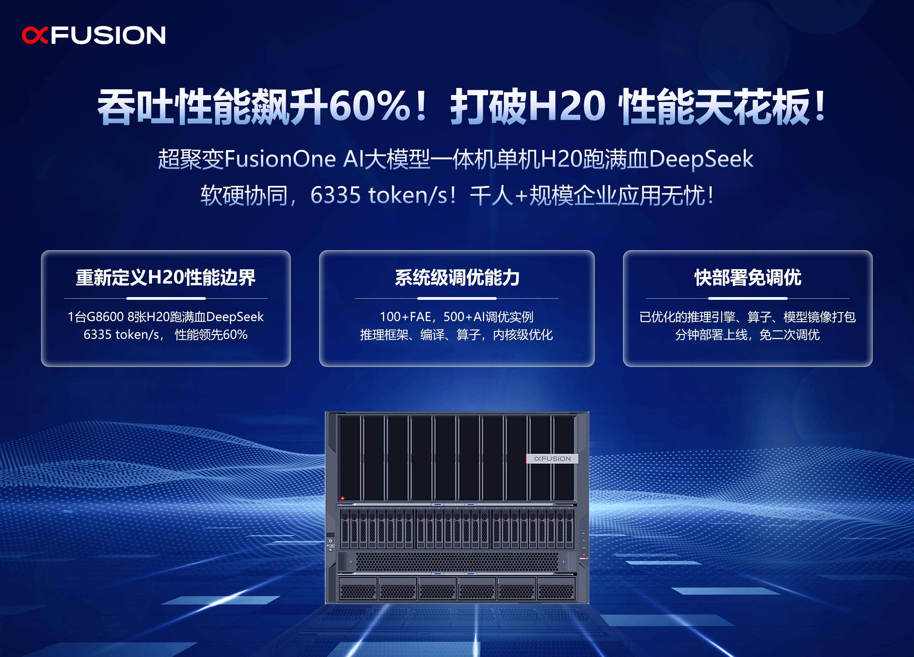 软硬协同，超聚变FusionOne为大模型运行带来极致体验，超聚变发力AI算力优化，推动企业AI应用加速落地